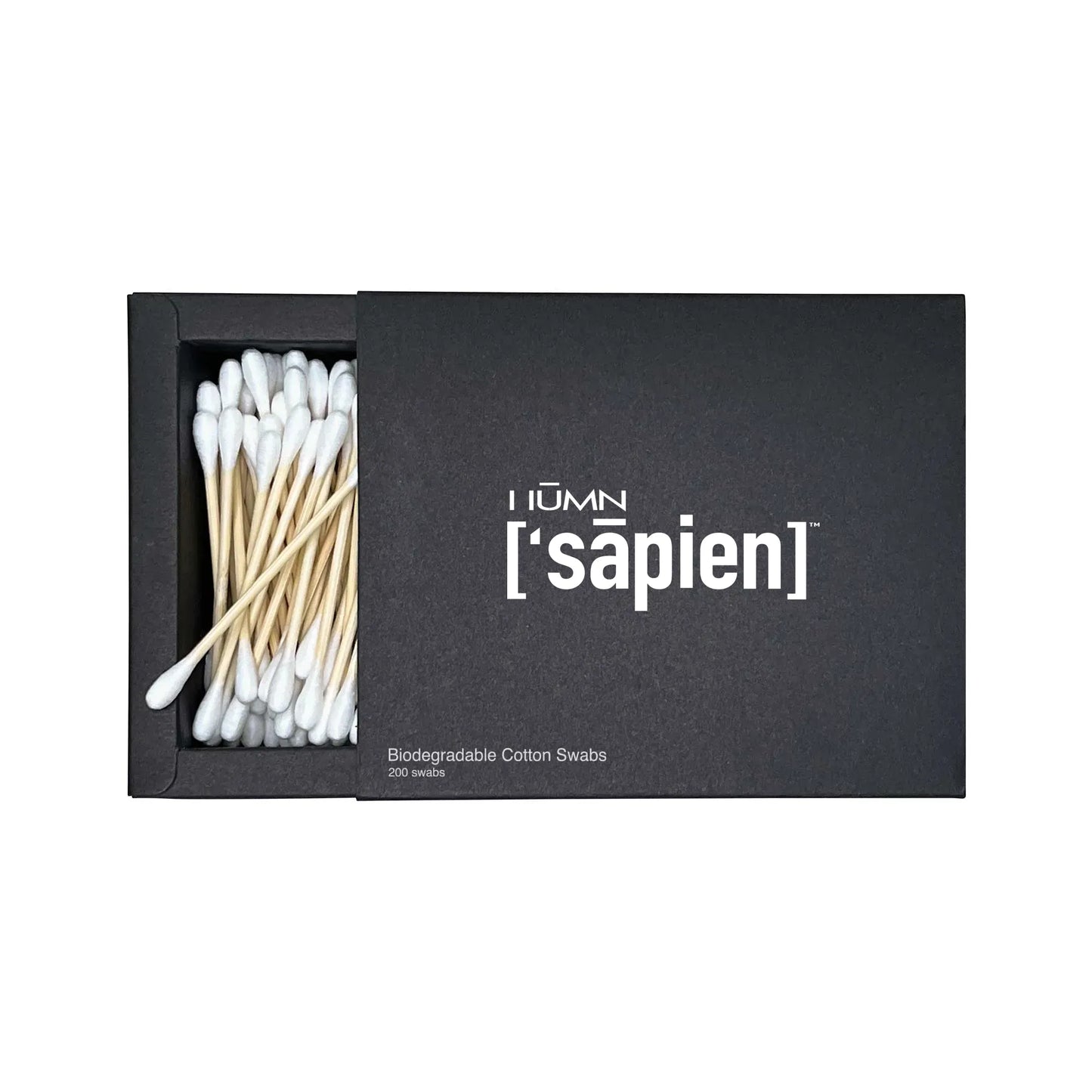 ['CLEAN] BIODEGRADABLE SWABS: 100% PURE COTTON ECO-CONSCIOUS WITH STRONG BAMBOO STEMS